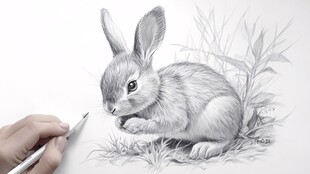 小兔临摹
