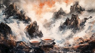 茶杯山水