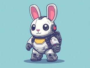 科技兔形象设计
