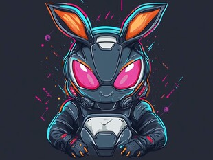 酷帅霸气兔形象