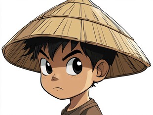 q版毛南族男孩
