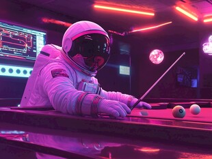 月球造访赛博朋克风