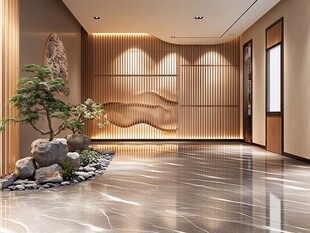 禅意现代画养生会所