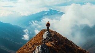 山高人为峰登山