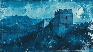 意境水墨长城