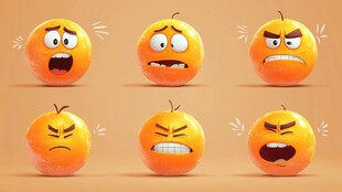 情绪拟人3d元素