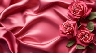 3d立体玫瑰花藤背景