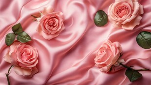 3d立体玫瑰花藤背景