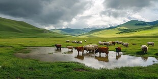 雨后牧场