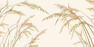 高端复古手绘稻谷粮食
