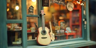吉他橱窗