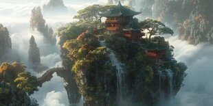 仙境亭台楼阁