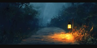 风景厚涂