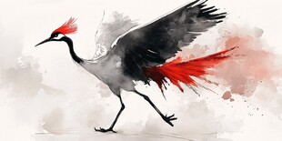鼠绘仙鹤