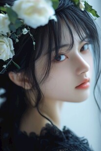 捧花少女