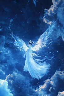 长翅膀的天使女神