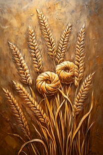 小麦壁画