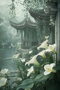 江南意境写真美景庭院