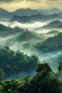 热带雨林风光仙境