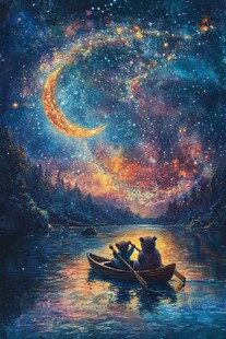 星月河幻想插画