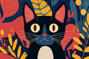 猫咪文创插画