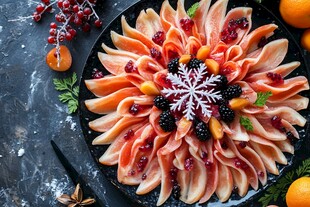 加拿大北极贝刺身