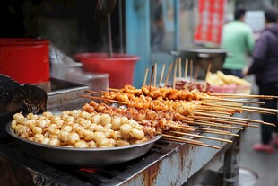 油炸食品街边小吃