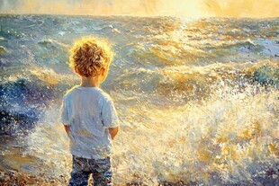 看西洋景的小孩