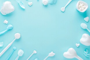 蓝色简约甜点区