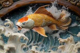 鲤鱼3d画