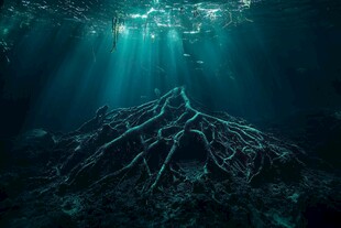 水下树根