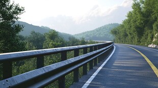 穿山道路设施