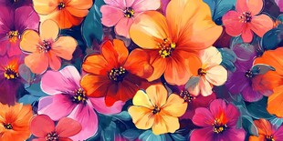 炫彩花朵壁纸