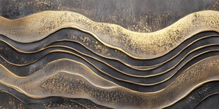 金色抽象流体纹理背景