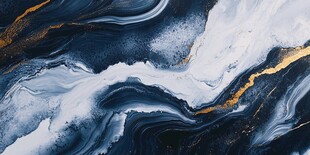 蓝色流体创意抽象画