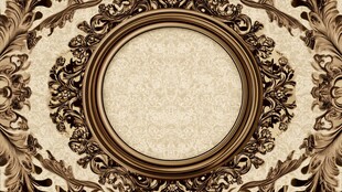 圆形金色尊贵背景