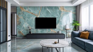 现代北欧大理石背景墙