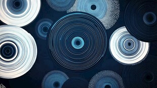 3d立体圈圈背景