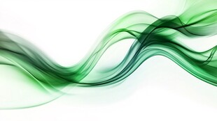 柔美绿色曲线