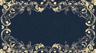 欧式花纹蓝色背板