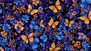 胡蝶背景设计素材