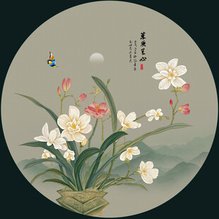 国画兰花