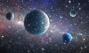 宇宙星球星空背景墙