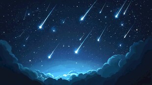 流星插画