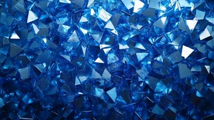 酷炫蓝水晶立体背景