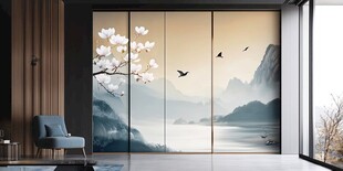 新中式山水门窗