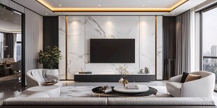 岩板客厅场景素材