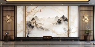 迎客松酒店客厅背景