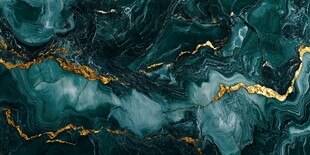 蓝色流体创意抽象画