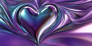 紫色梦幻流体画